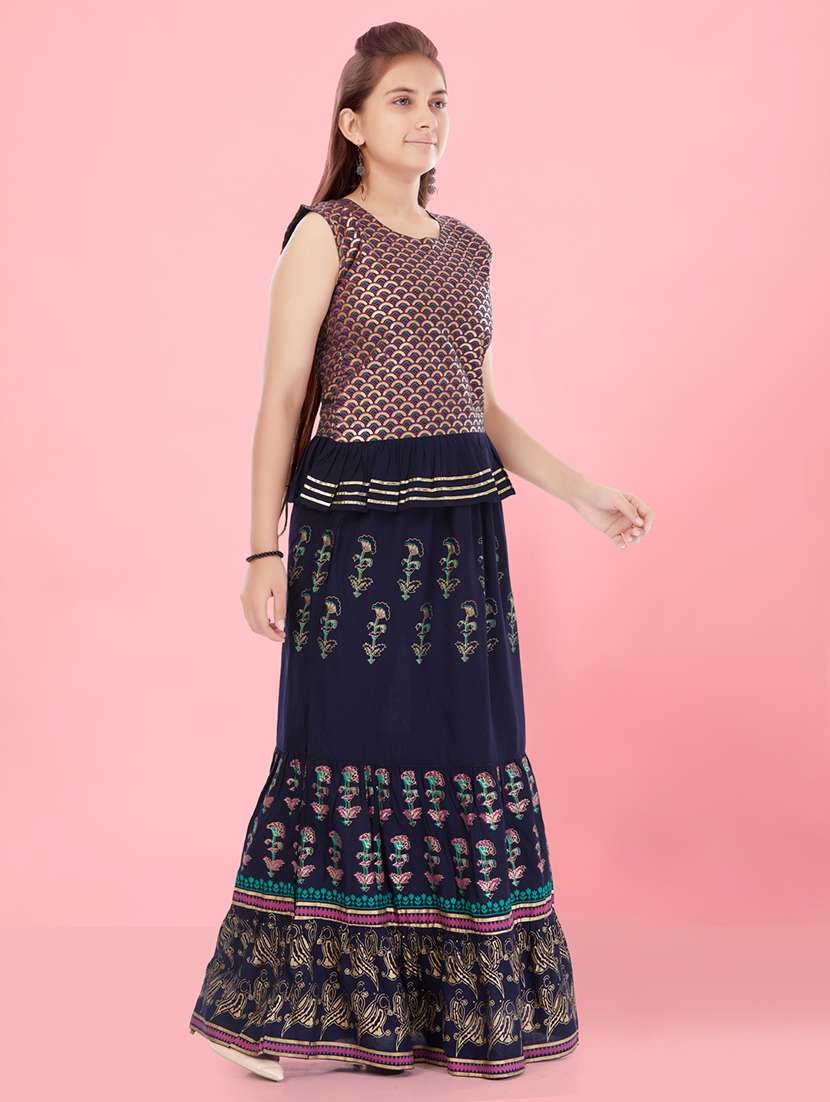 girls self-designed lehenga choli - 21348843 -  Standard Image - 1