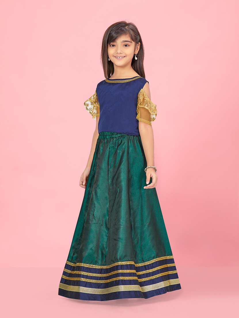 girls self-designed lehenga choli - 21348848 -  Standard Image - 1
