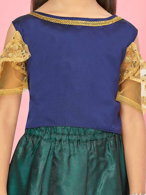 girls self-designed lehenga choli - 21348848 -  Standard Image - 4