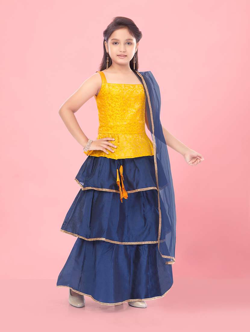 yellow silk lehenga choli - 21348851 -  Standard Image - 1