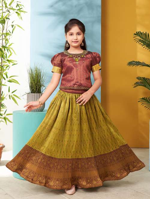 girls self-designed lehenga choli - 21348863 -  Standard Image - 0