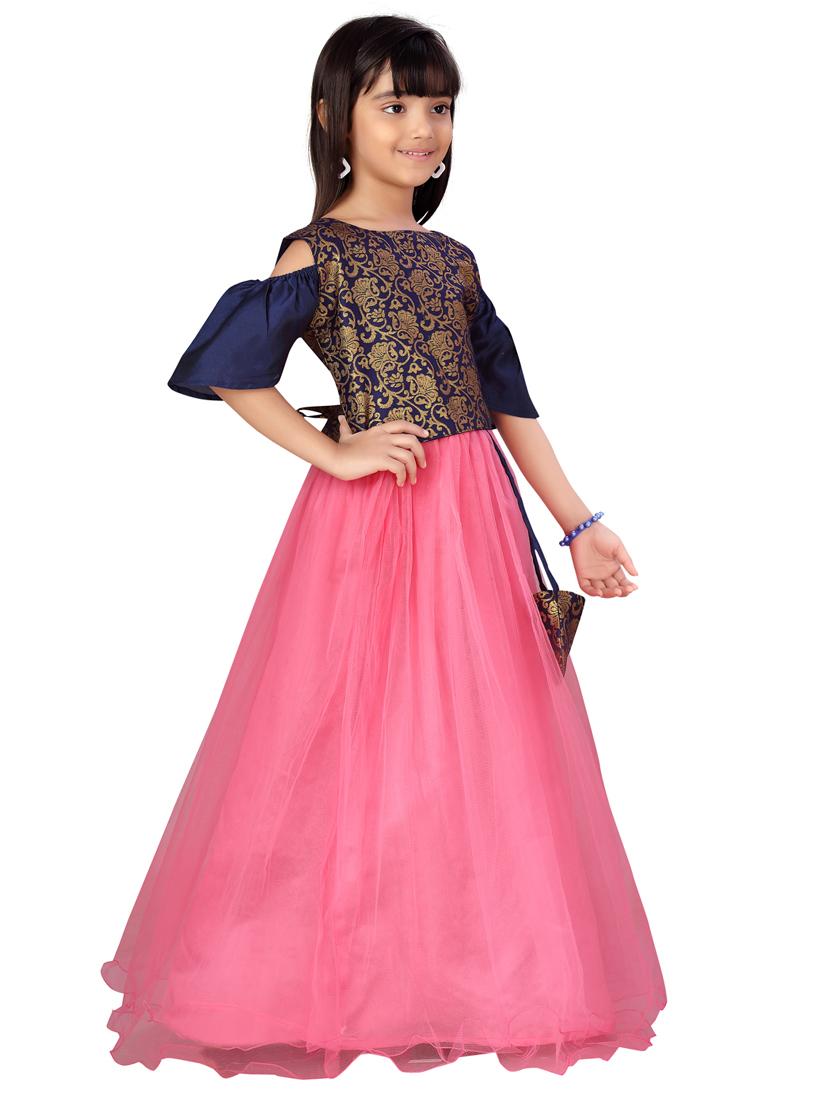 girls solid stitched lehnga choli - 21348878 -  Standard Image - 1