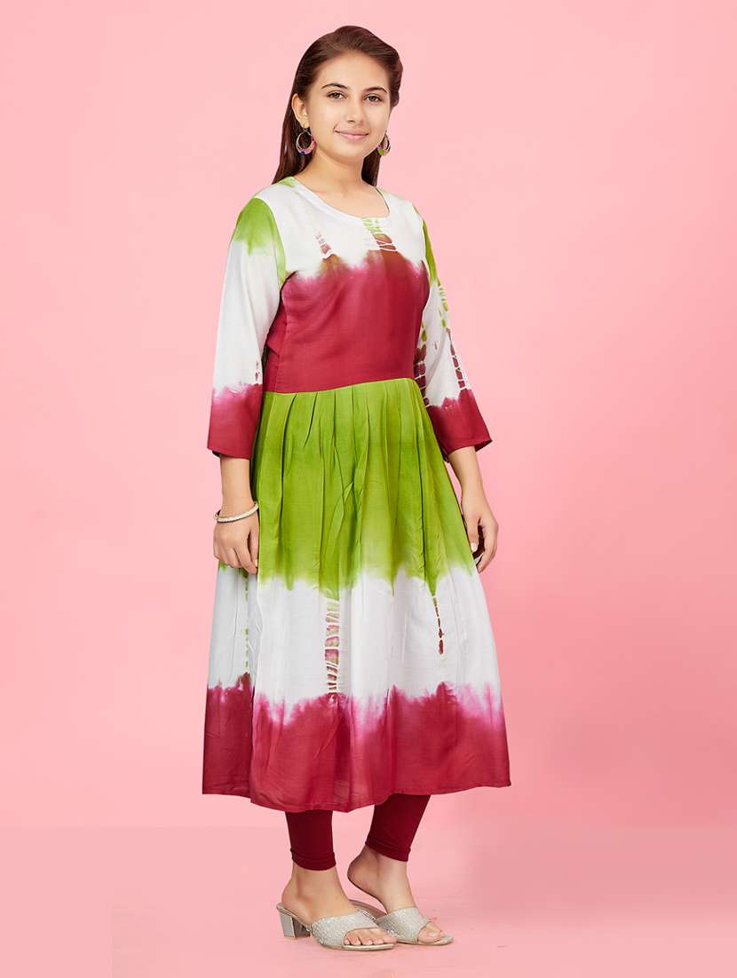 girls multi coloured kurta legging set  - 21349049 -  Standard Image - 1