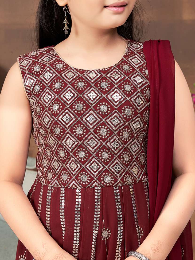 girls top and bottom ethnic wear sets - 21349091 -  Standard Image - 4