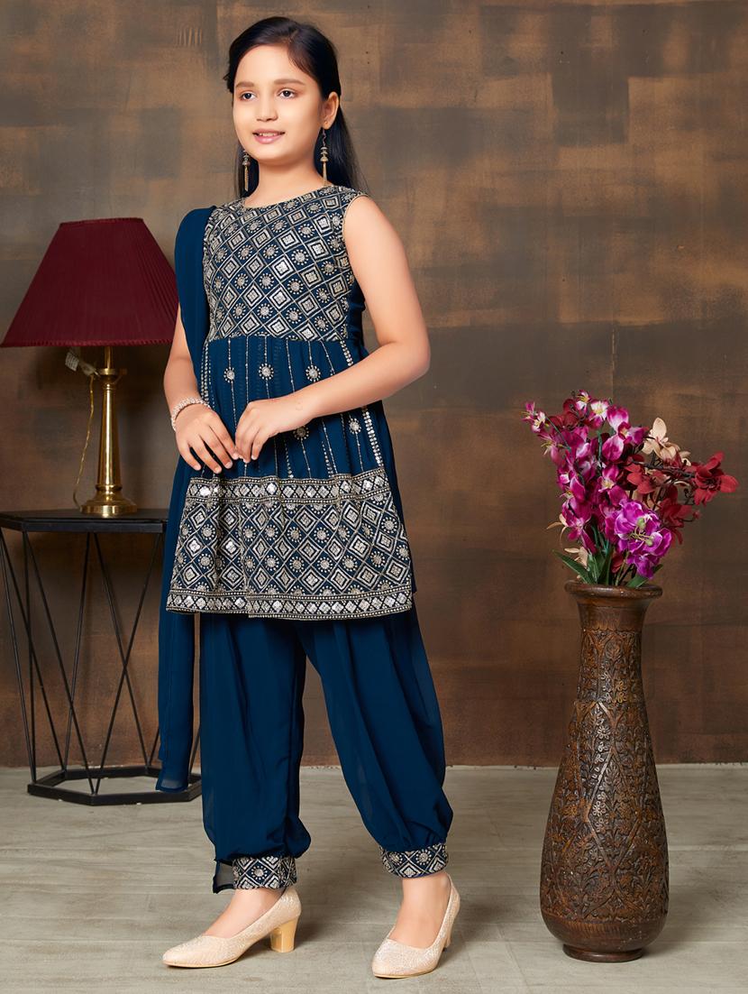 girls top and bottom ethnic wear sets - 21349093 - Standard Image - 1