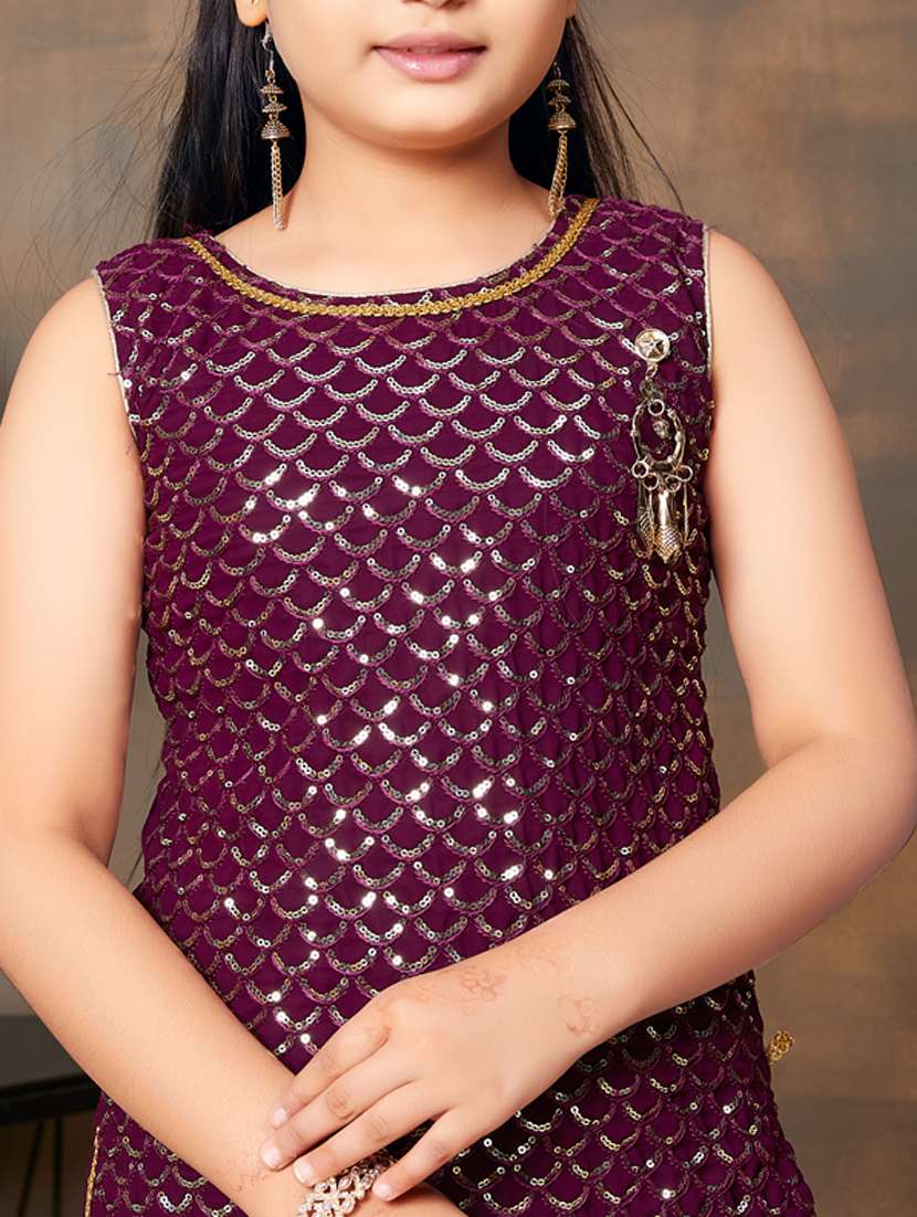 Girls Top And Bottom Ethnic Wear Sets