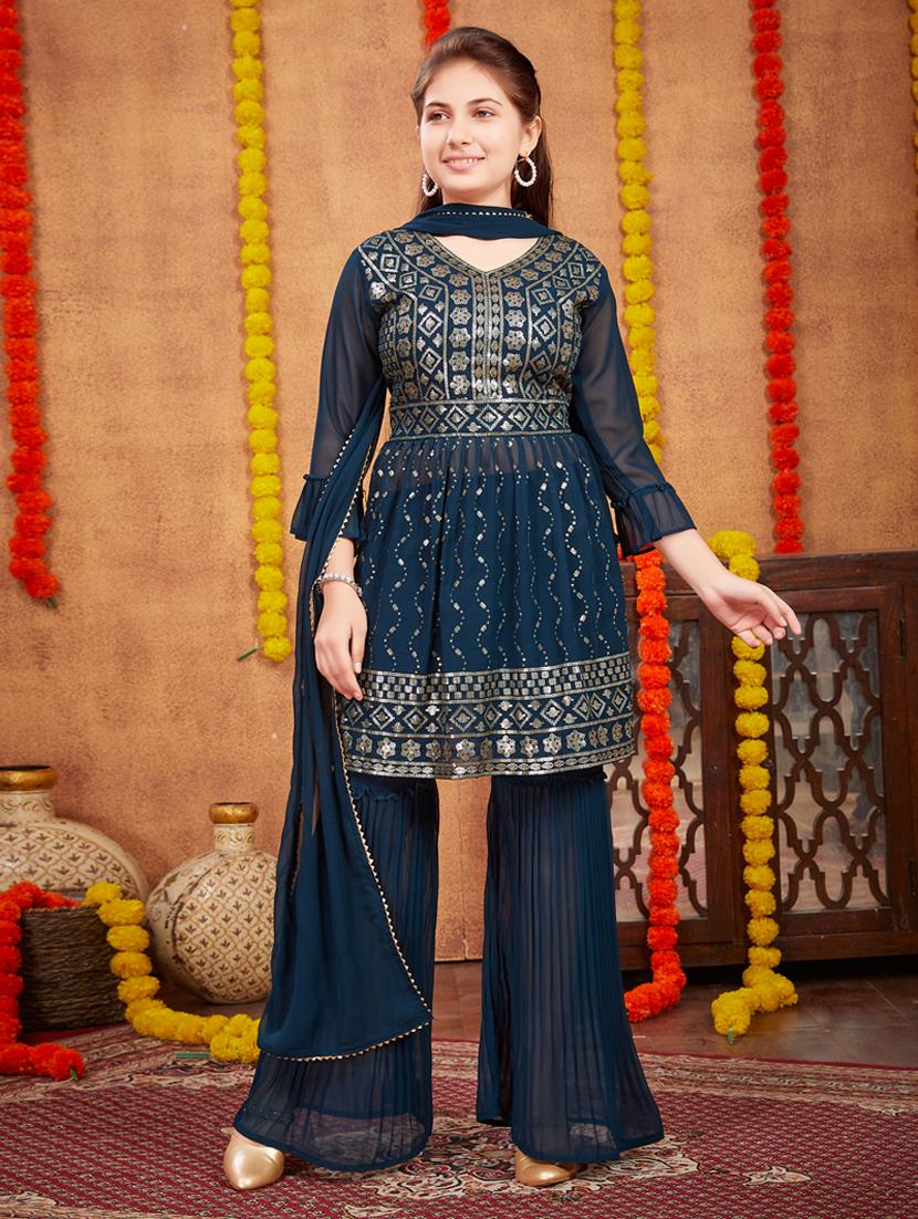 girls top and bottom ethnic wear sets - 21349151 - Zoom Image - 0