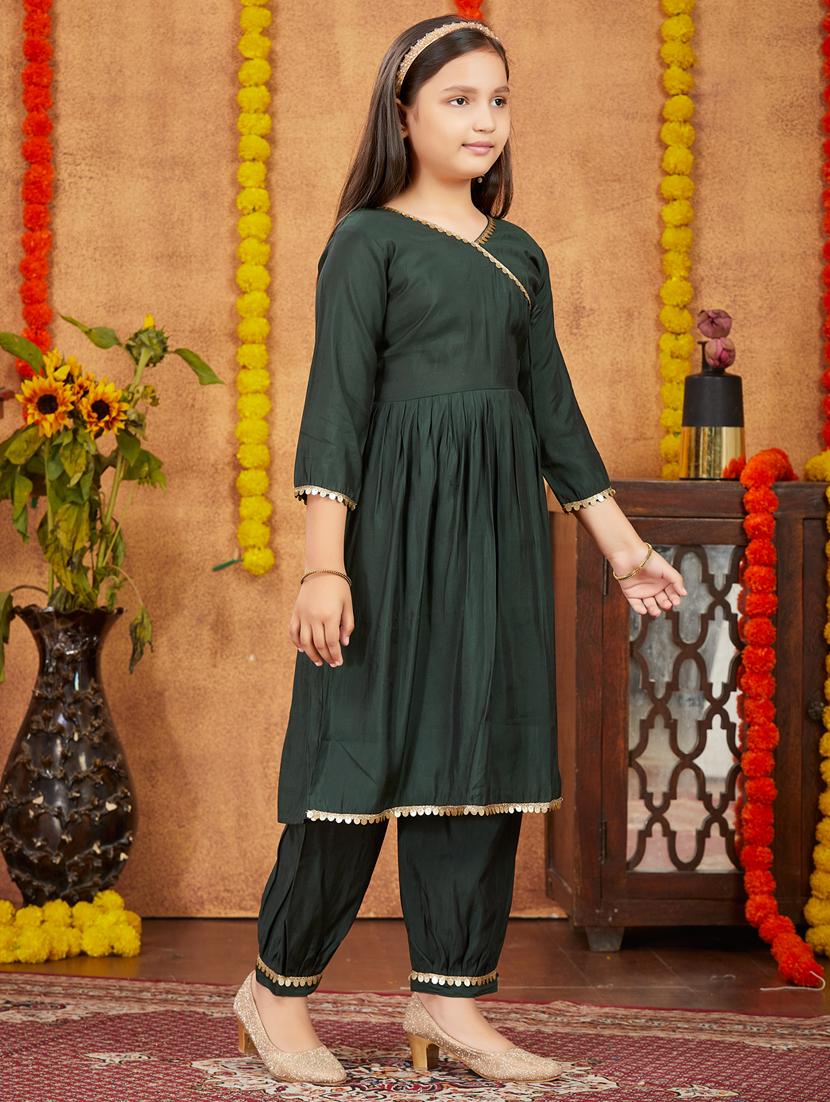 girls top and bottom ethnic wear sets - 21349165 -  Standard Image - 1