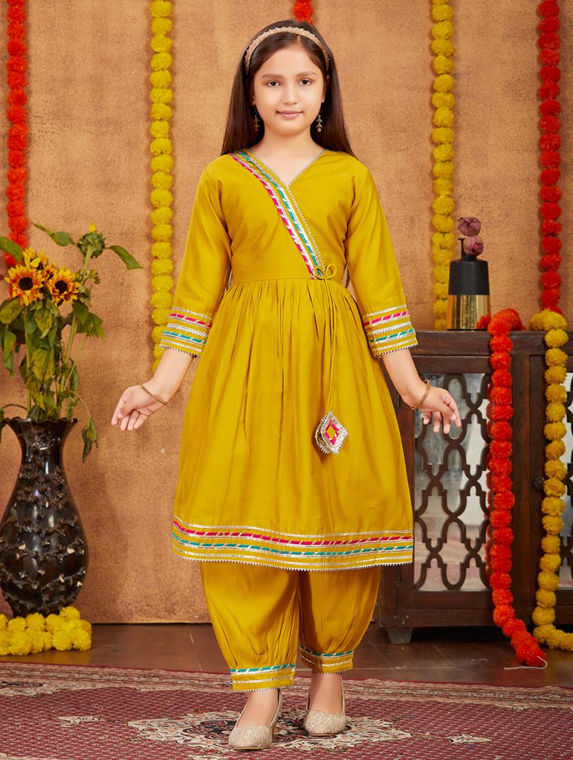 girls top and bottom ethnic wear sets