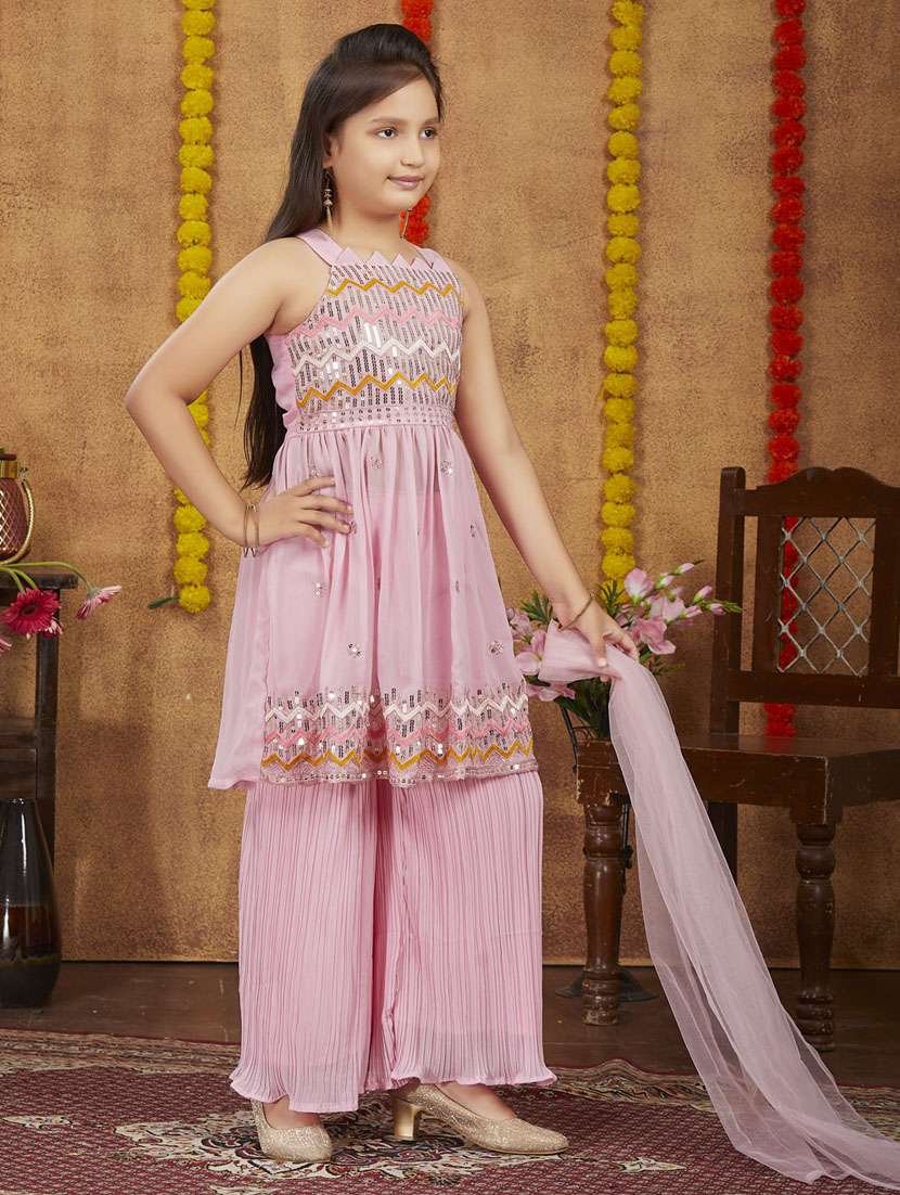 girls top and bottom ethnic wear sets - 21349175 - Standard Image - 1