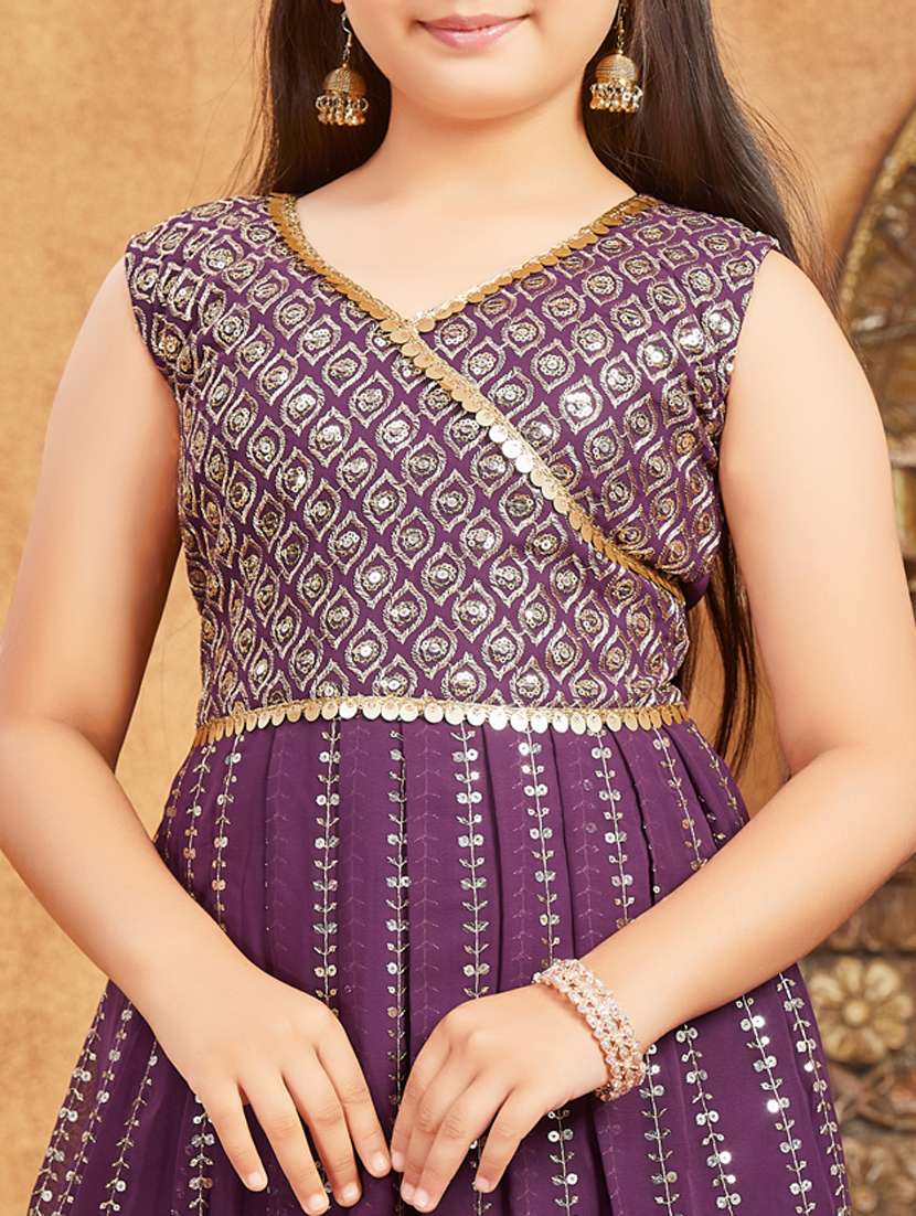 girls top and bottom ethnic wear sets - 21349184 - Standard Image - 4