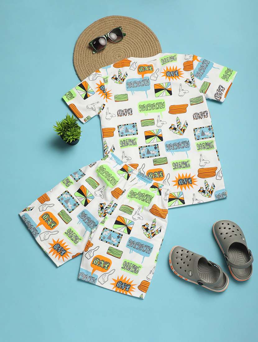 boys printed shorts set - 21349452 -  Standard Image - 1