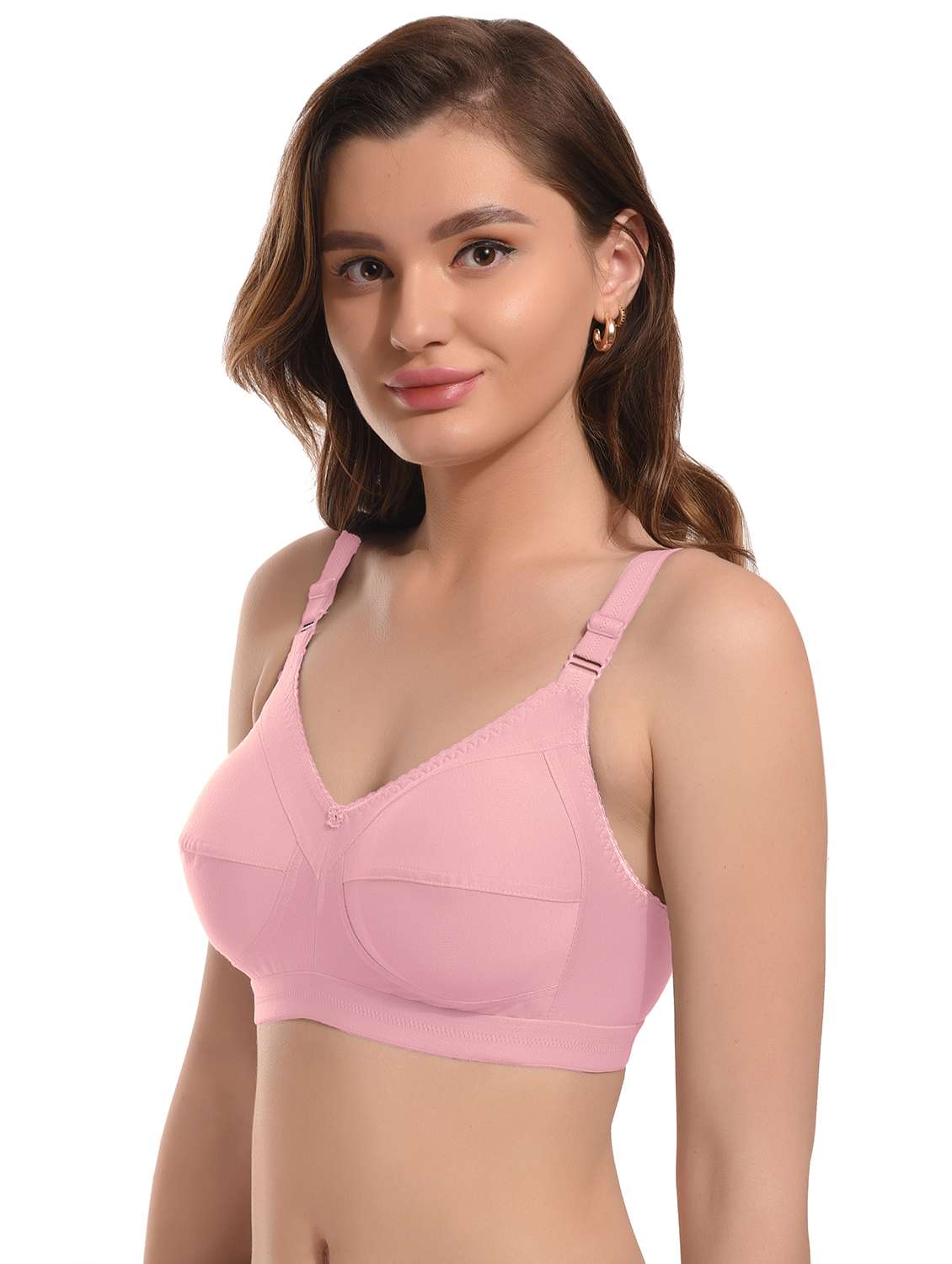 pink hosiery minimizer bra - 21349867 -  Standard Image - 1