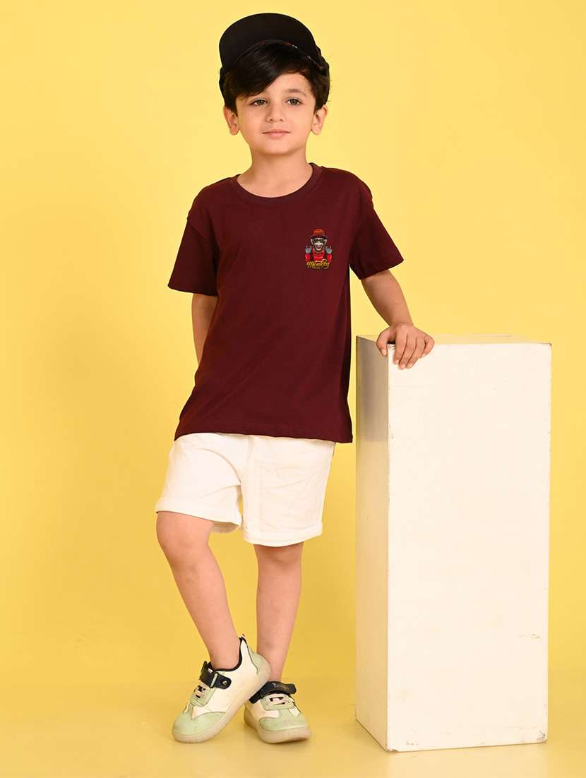 boy's round neck oversized t-shirt - 21350026 -  Standard Image - 1
