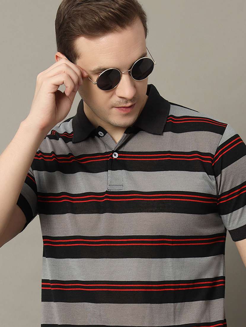 men striped polo t-shirt - 21350393 -  Standard Image - 1