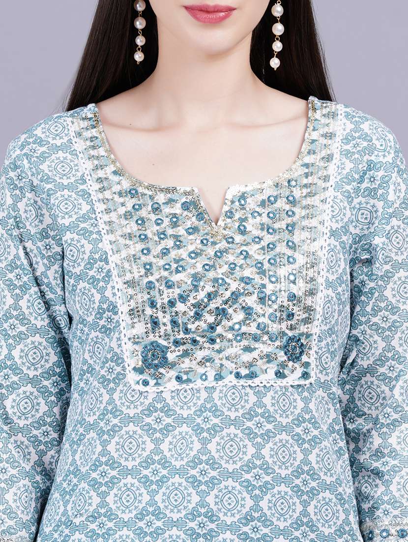 women printed kurta pant with dupatta set - 21350573 -  Standard Image - 6