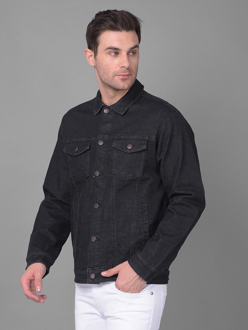 men long sleeved denim casual jacket - 21351136 -  Standard Image - 1