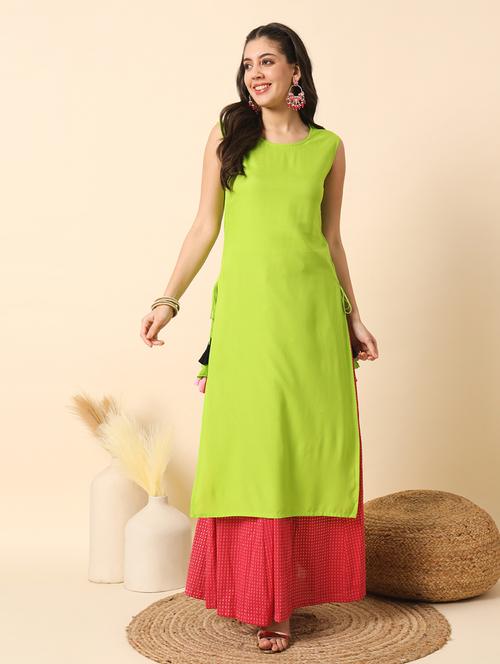 women solid straight kurta - 21351181 - Standard Image - 0