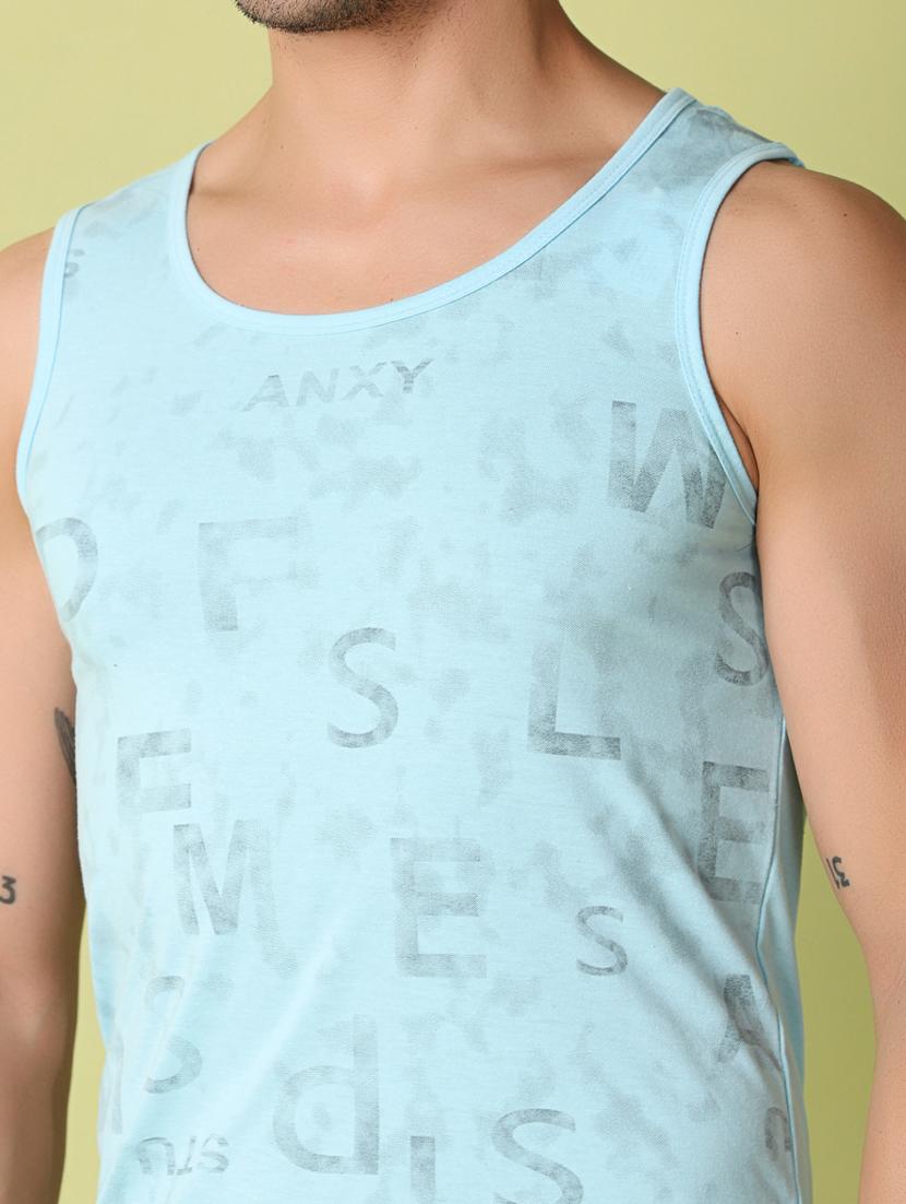men front print sleevless t-shirt - 21351785 - Standard Image - 4