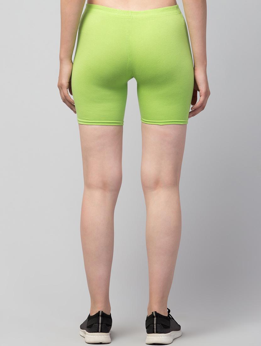 women's solid mid rise active wear shorts - 21352556 -  Standard Image - 1