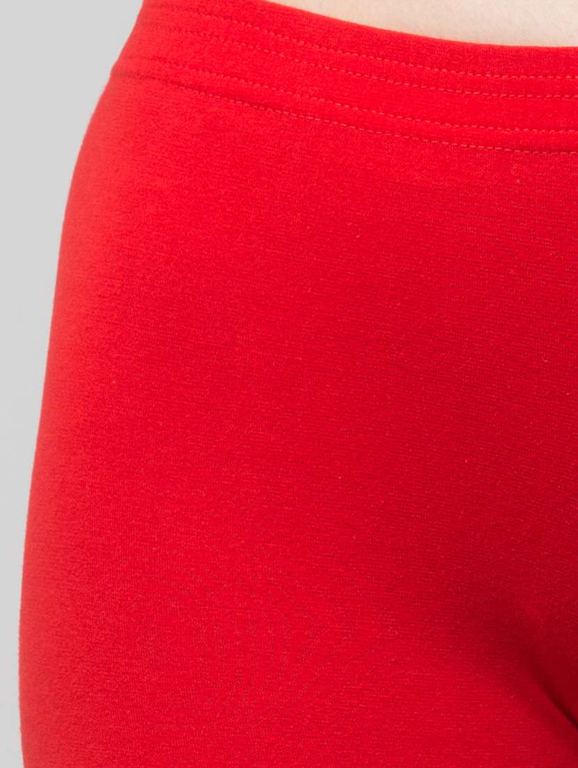 women's solid mid rise active wear shorts - 21352675 - Standard Image - 4