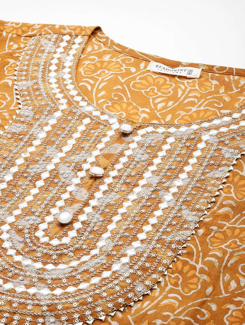 women three quarter sleeve kurta pant with dupatta set - 21352788 -  Standard Image - 4