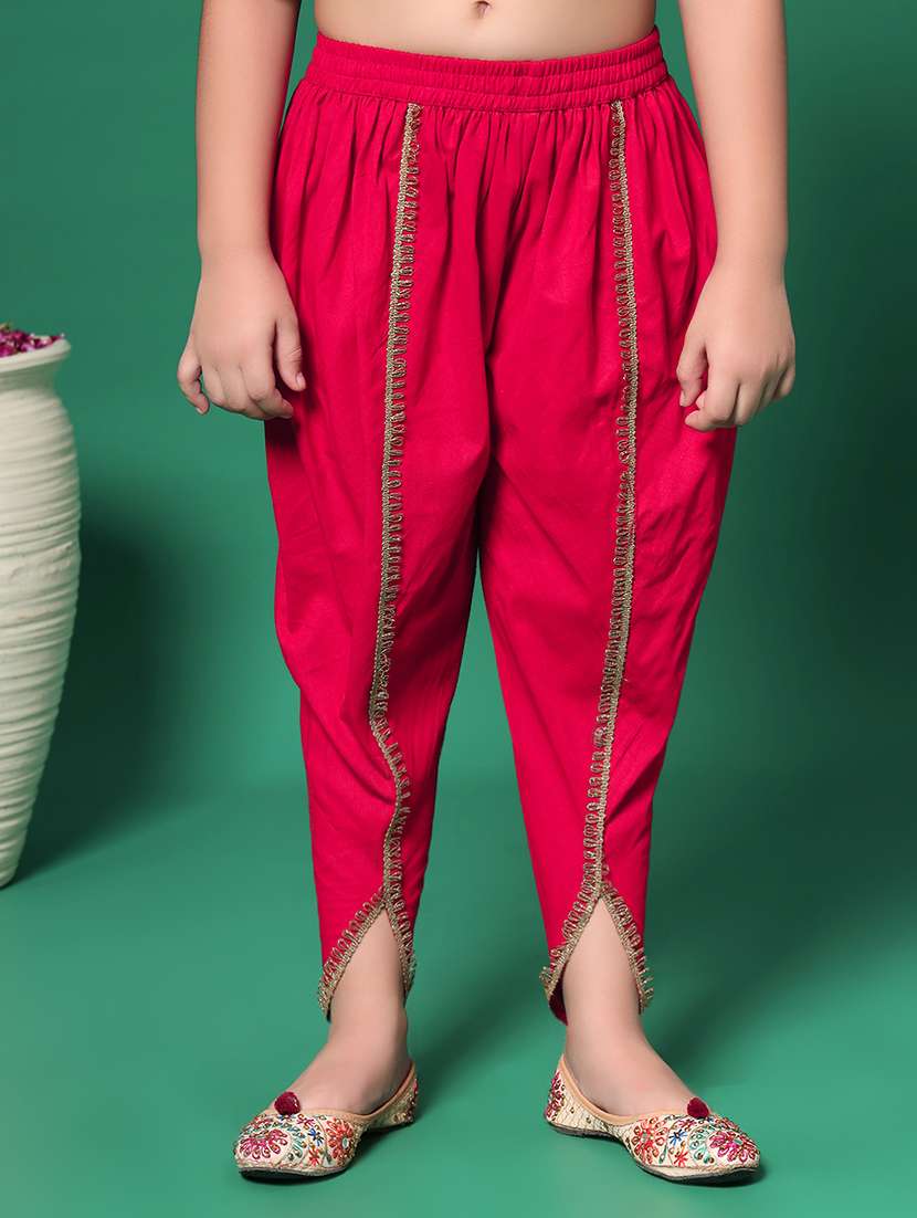 red printed kurta pant set suit set - 21352869 -  Standard Image - 4