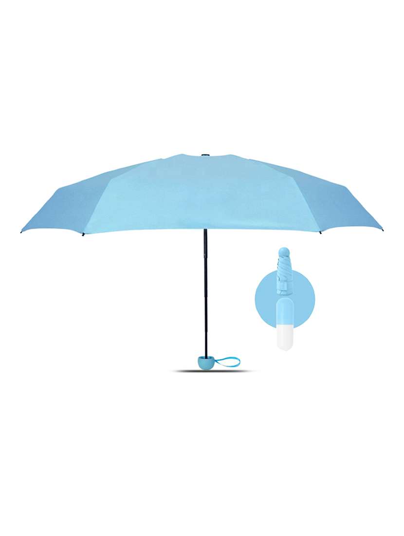 light blue plain umbrella