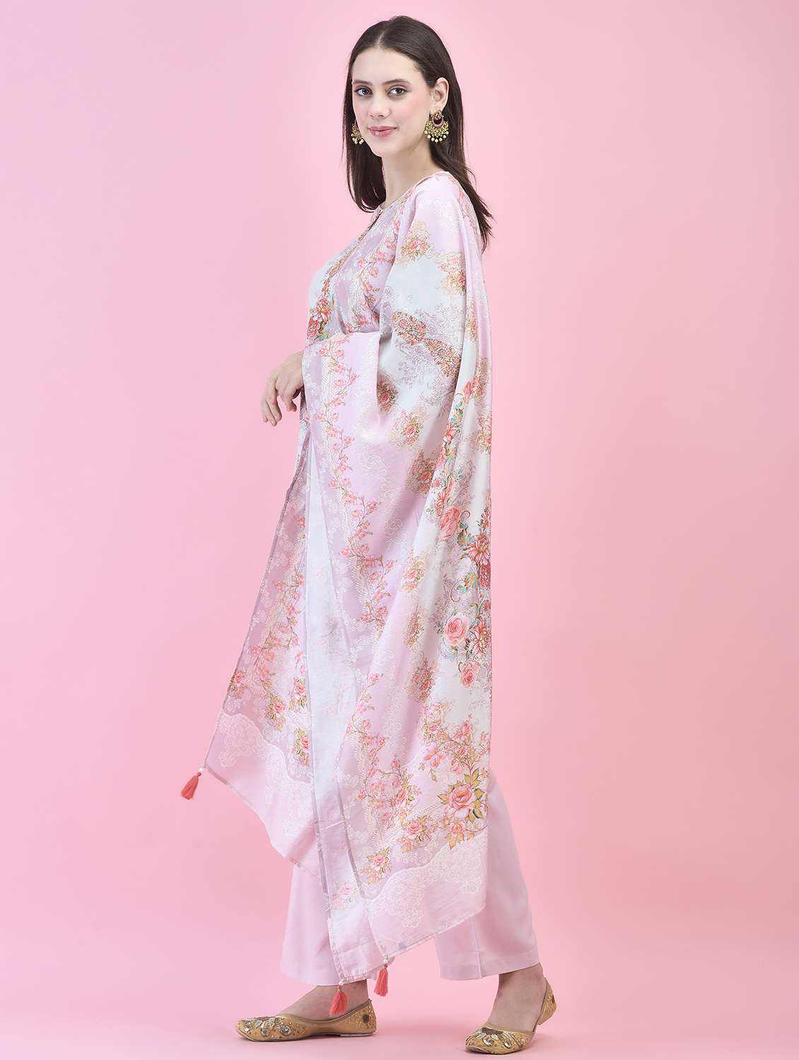women floral printed kurta pant with dupatta set - 21353590 -  Standard Image - 1