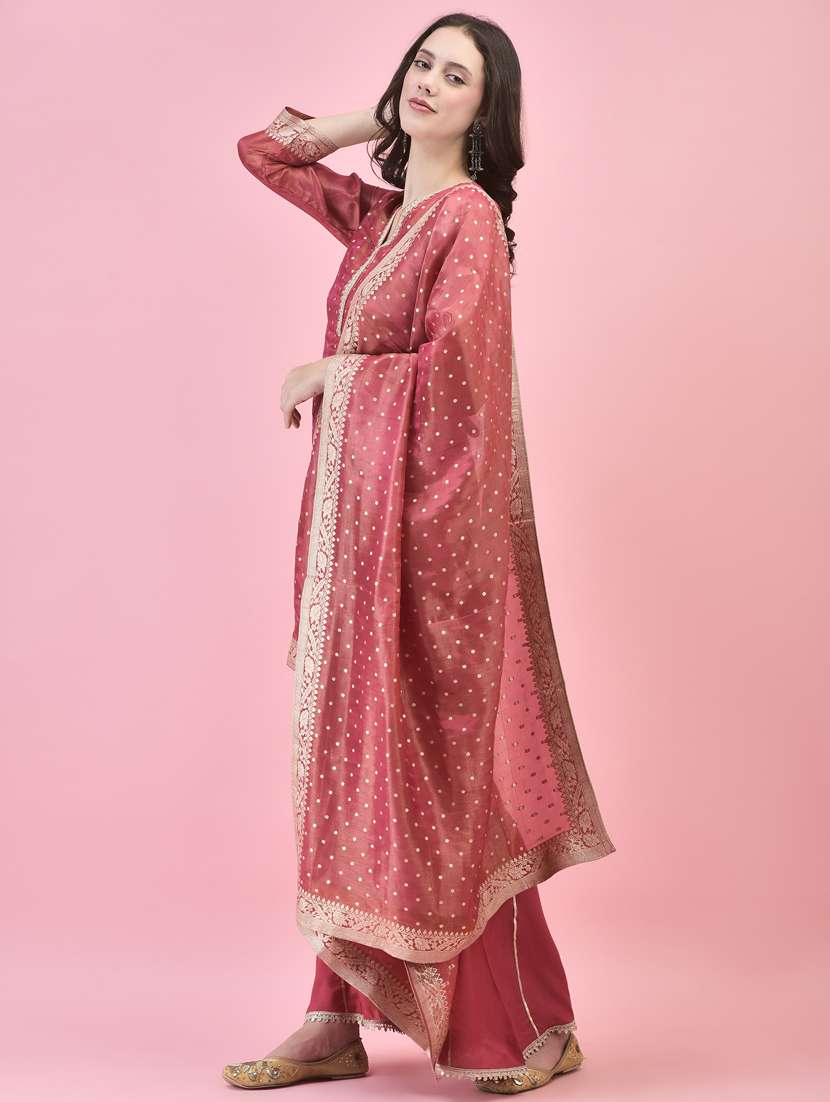 women long sleeve kurta sharara with dupatta set - 21353693 - Standard Image - 1