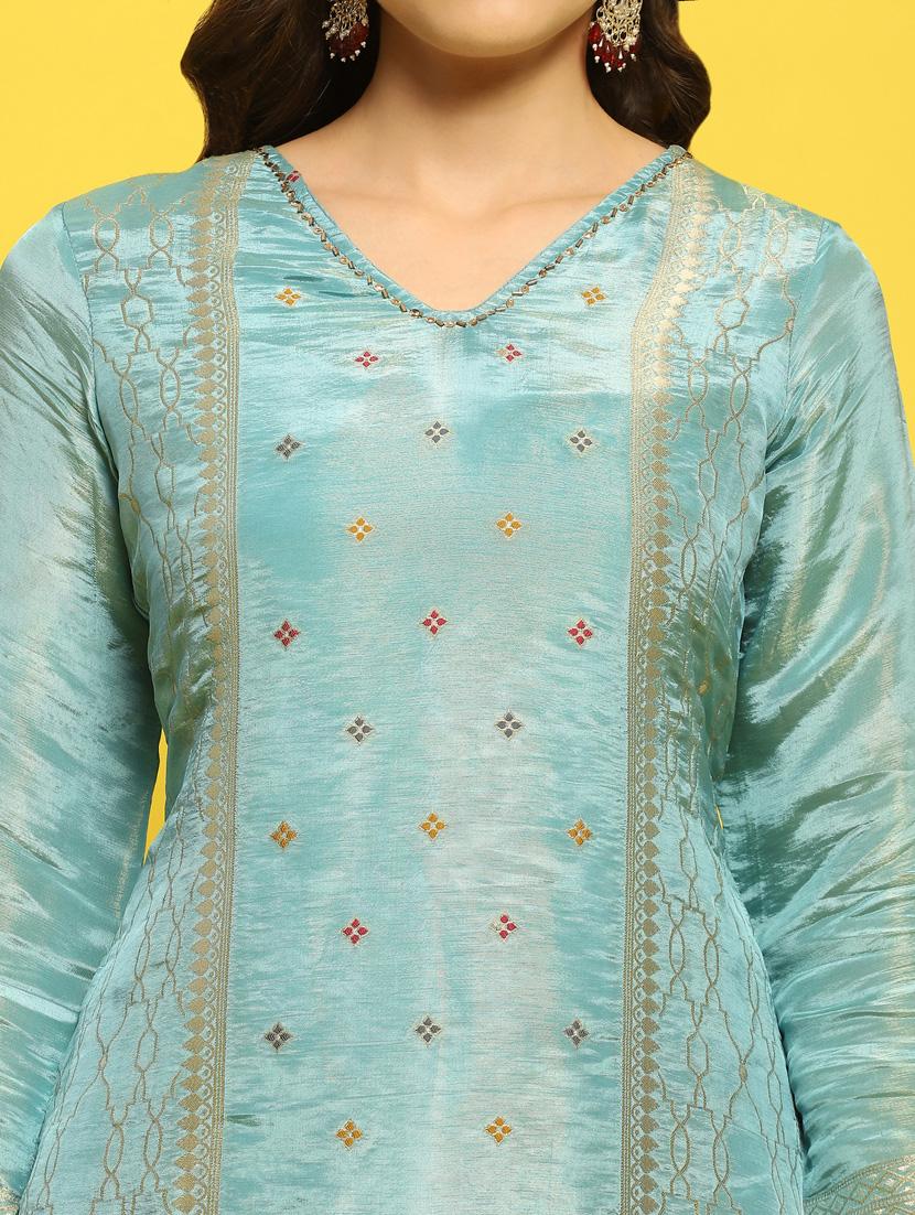 women self design kurta palazzo set with dupatta - 21353695 - Standard Image - 6