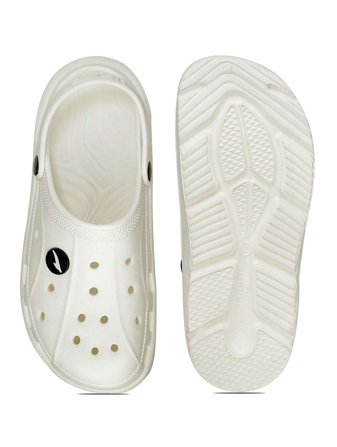 white solid crocs clogs - 21353748 -  Standard Image - 4