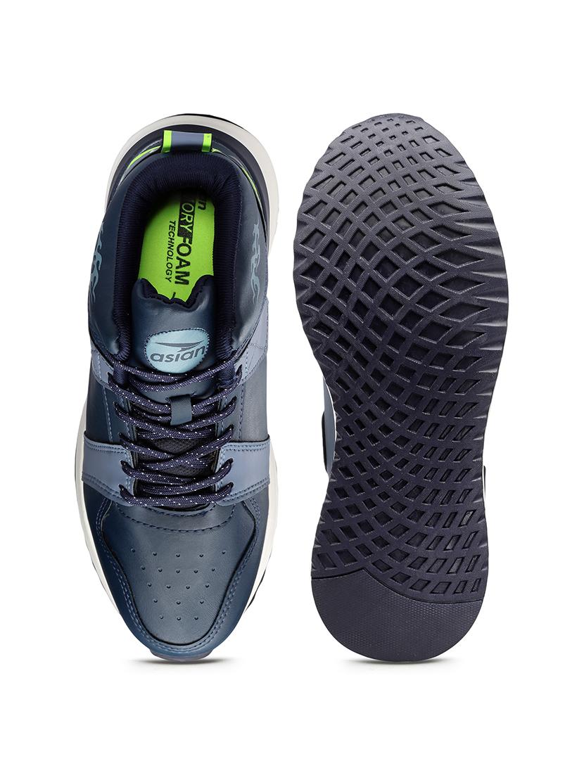 men blue lace up sneaker - 21353775 - Standard Image - 4