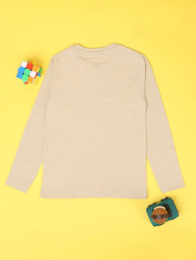 boys placement print eound neck t-shirt - 21353850 -  Standard Image - 1