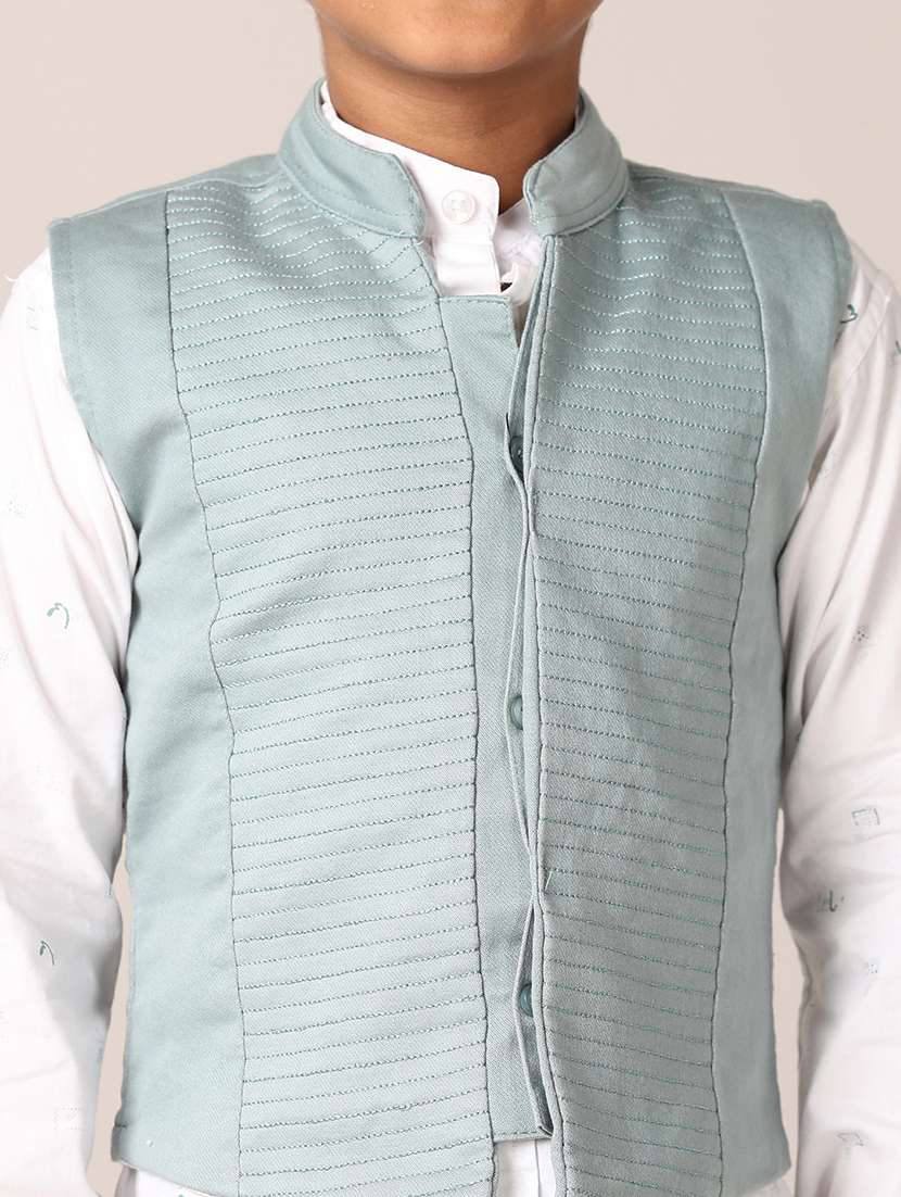 boys printed long sleeves shirt & jeans set - 21353865 - Standard Image - 4