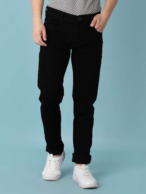 men mid rise plain slim fit jean - 21353938 -  Standard Image - 0