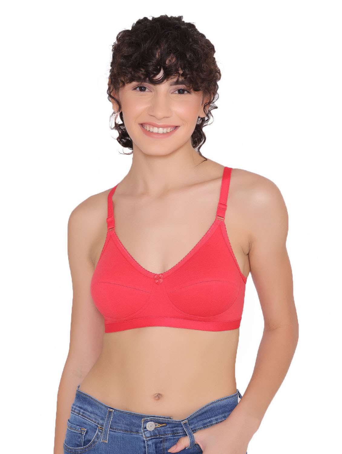 women pack of 3 cotton regular bra - 21354035 -  Standard Image - 1