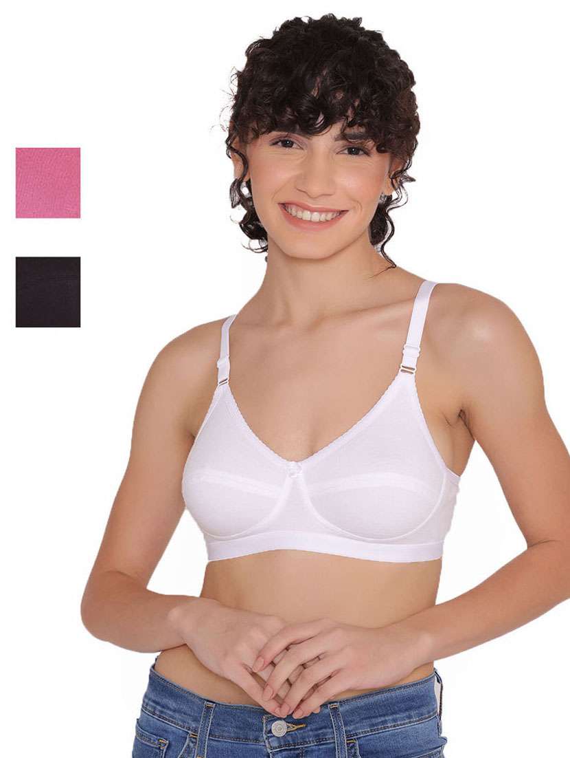 women pack of 3 cotton regular bra