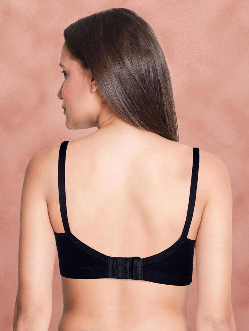 black poly spandex regular bra - 21354480 - Standard Image - 1