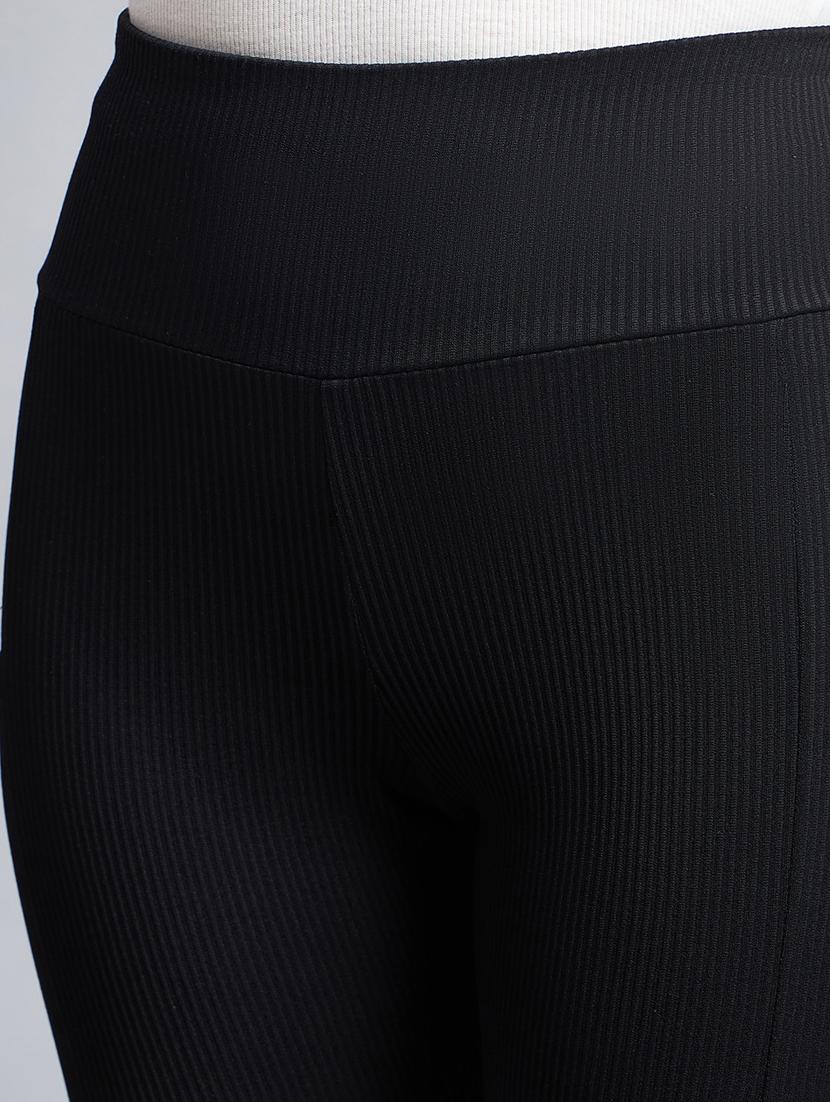 women solid mid rise legging - 21354622 - Standard Image - 4