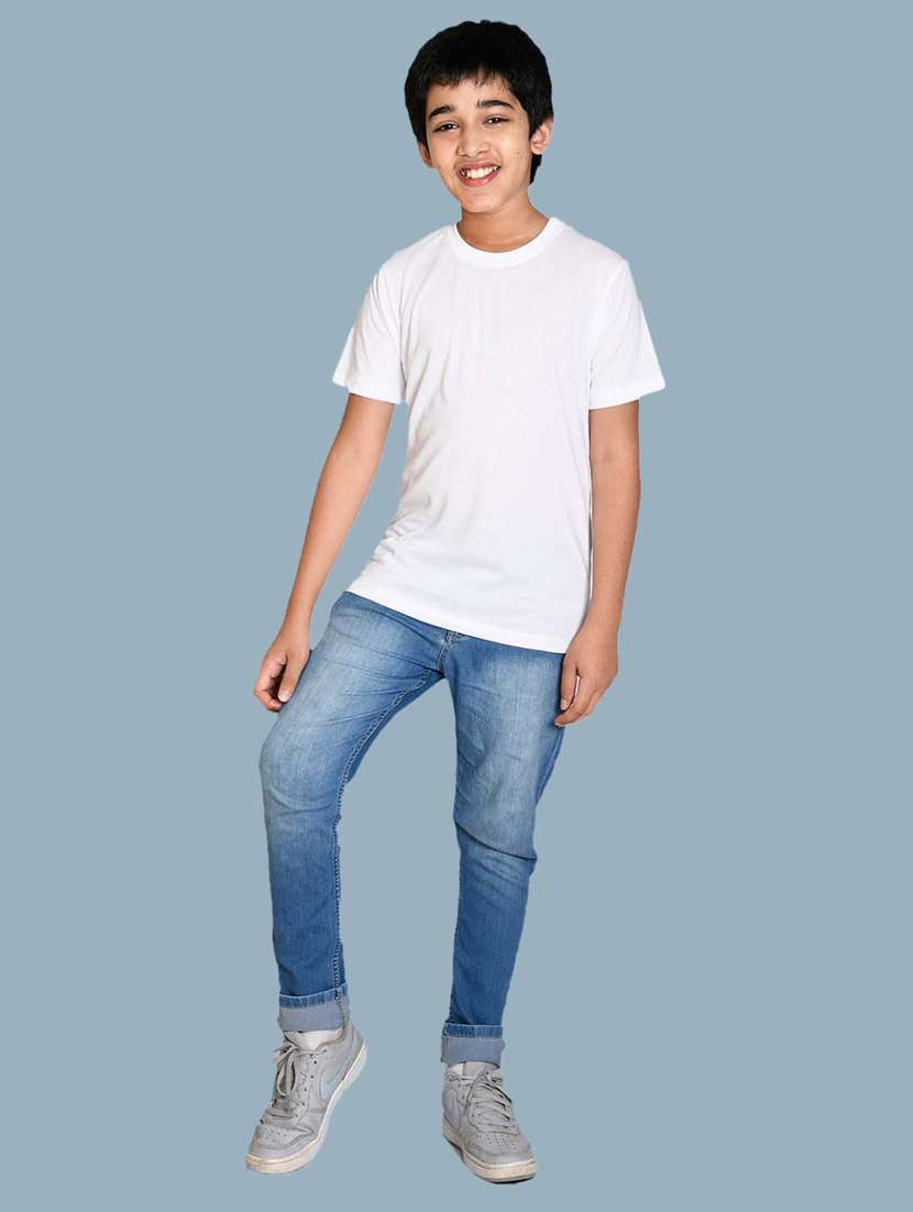 boys pack of 2 solid t-shirts - 21354945 -  Standard Image - 6
