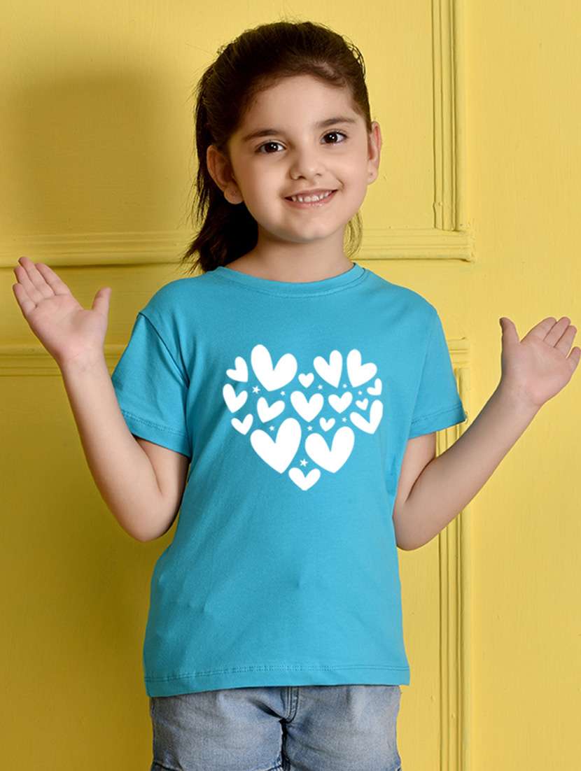 girl front printed multi colored tee combo - 21355087 -  Standard Image - 1