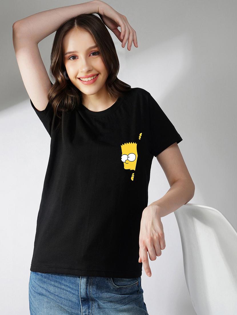 women placement print short sleeves t-shirt - 21355759 - Zoom Image - 0