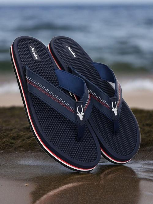 blue synthetic toe separator slippers - 21356020 -  Standard Image - 0