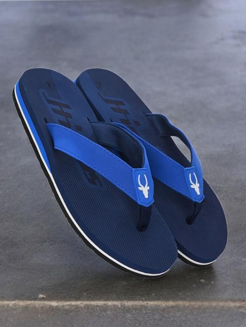 blue synthetic toe separator flip flops - 21356024 - Standard Image - 0