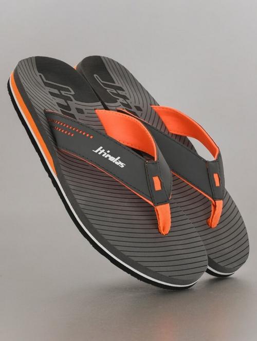 grey synthetic toe separator flip flops - 21356032 -  Standard Image - 0
