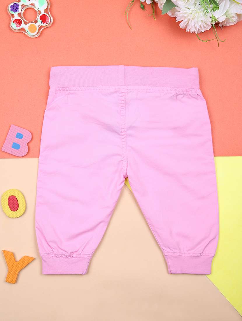 boys pink solid mid rise jogger - 21356124 -  Standard Image - 1