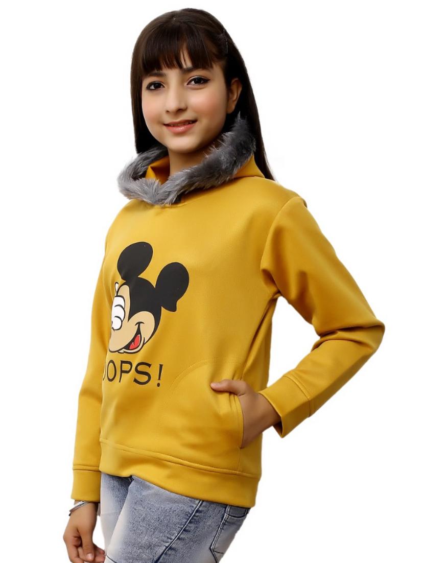 girls long sleeves hooded neck sweatshirts - 21356342 - Standard Image - 1
