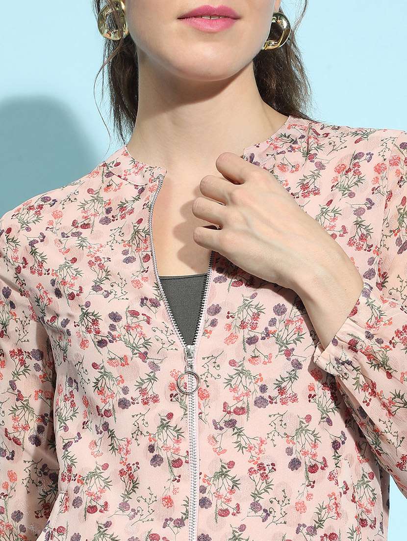 women pink polyester jacket - 21356391 -  Standard Image - 6