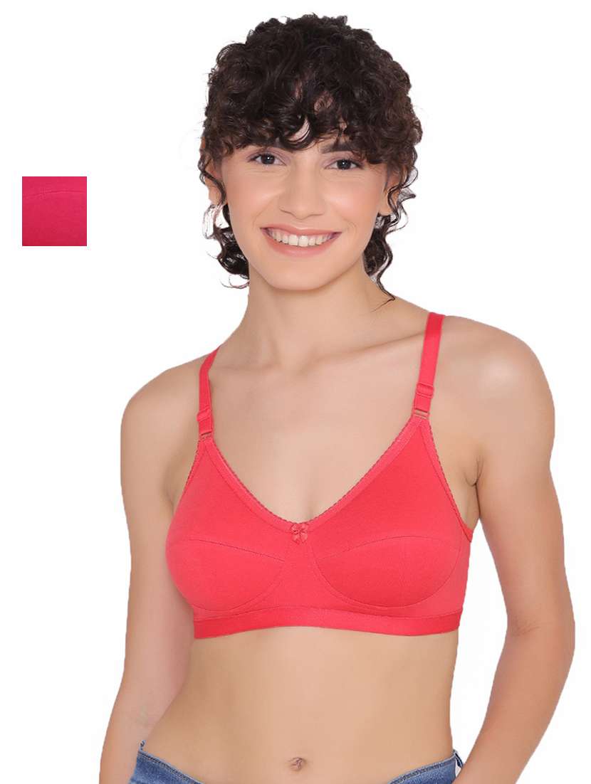 wome solid regular bra combo